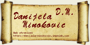 Danijela Minoković vizit kartica